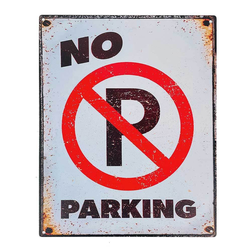 Blechschild No Parking Vintage Nostalgie Dekoschild Verbotsschild 20x25cm günstig online kaufen