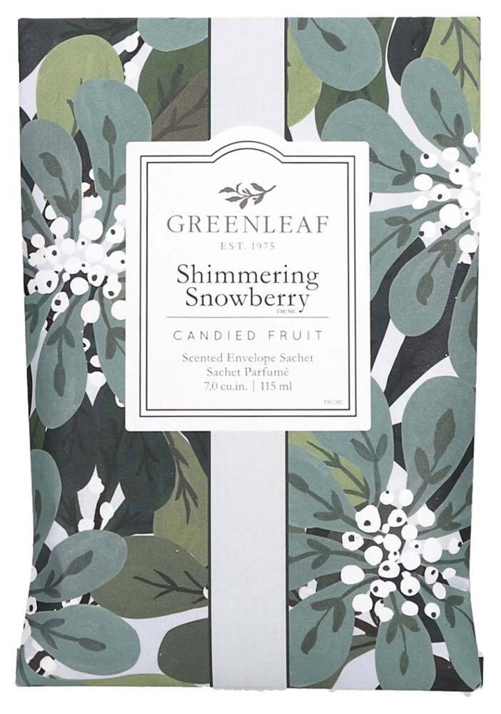 Greenleaf Duft Sachet Large – Shimmering Snowberry – Weihnachtsduft Duftsäckchen