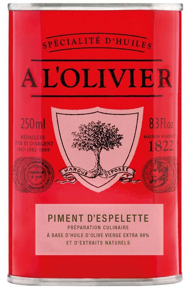 A L’Olivier Natives Olivenöl Extra Piment d Espelette Chili 250ml