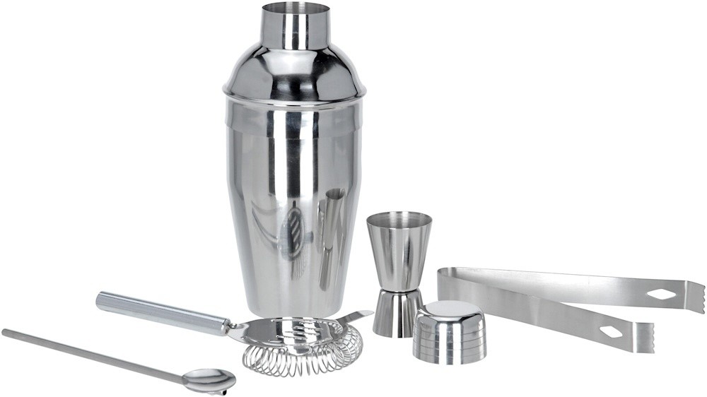 Cocktail Shaker Set 5-teilig Edelstahl Bar-Set Shaker und Zubehör günstig online kaufen