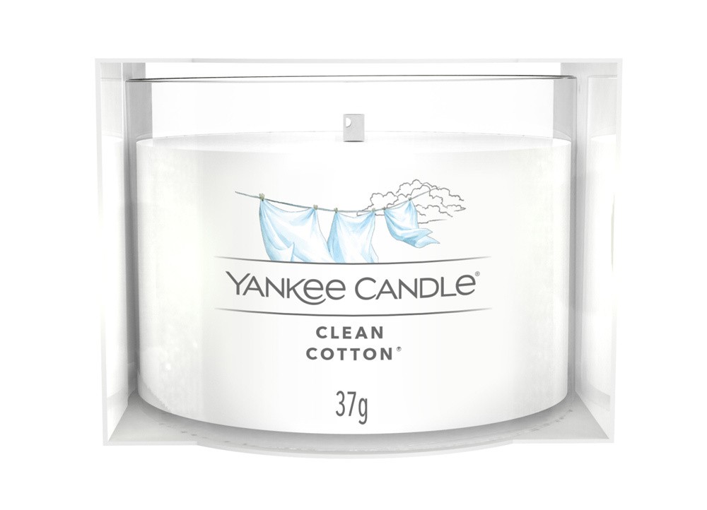 Yankee Candle Signature Votivkerze Clean Cotton 37g