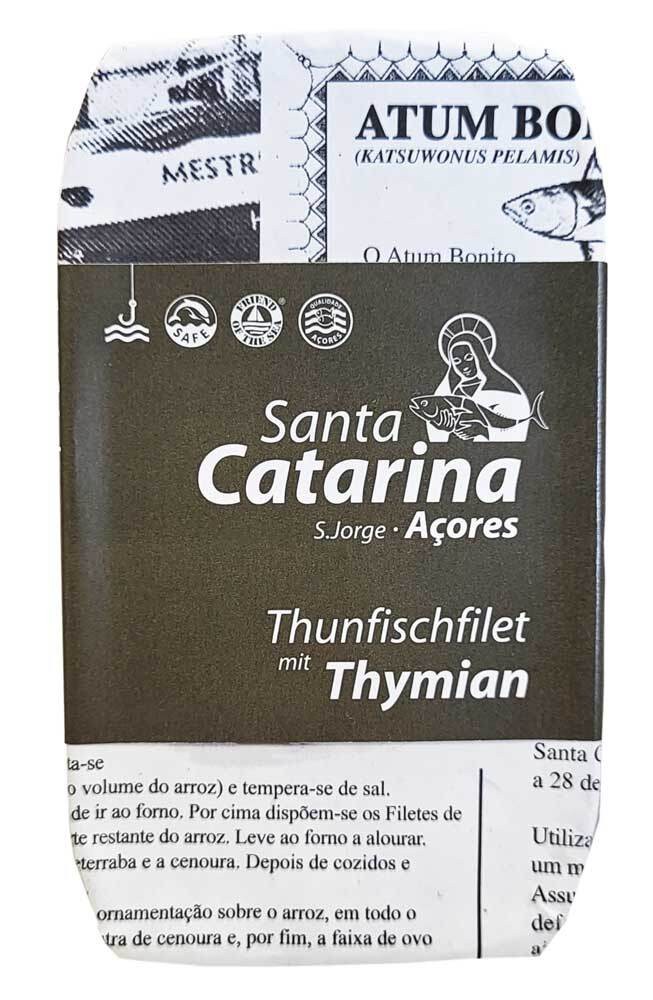 Santa Catarina Thunfischfilets in Olivenöl und Thymian – Dose 120 g