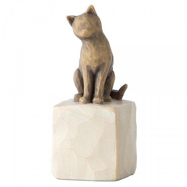 Willow Tree Figur – Love my Cat – Katzenfigur Dunkelbraun