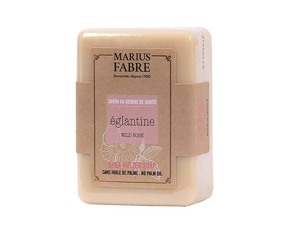 Marius Fabre Seife Heckenrose (parfumé à l’Eglantine) Shea-Butter ohne Palmöl – 150g