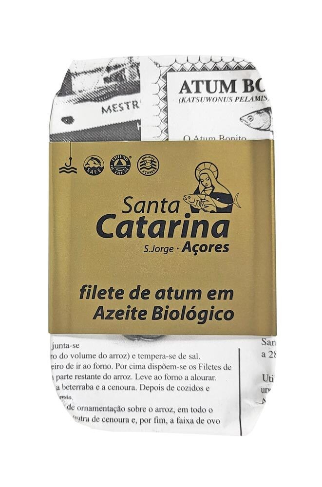 Santa Catarina Thunfischfilets in reinem Olivenöl – Handgeangelt – Dose 120 g