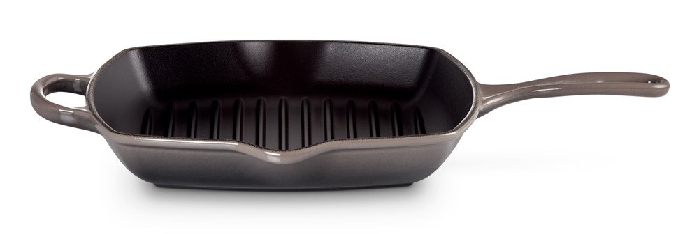 Le Creuset Grillpfanne Quadrat Signature Gusseisen Flint Grau 26cm günstig online kaufen