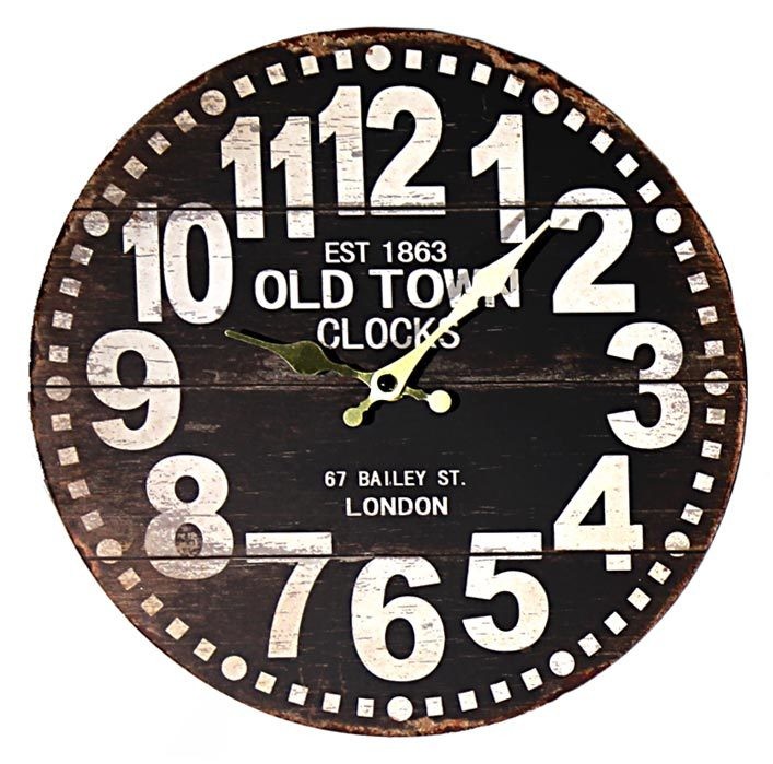 Wanduhr Old Town Clocks London Nostalgie AntikStil 28cm Uhren