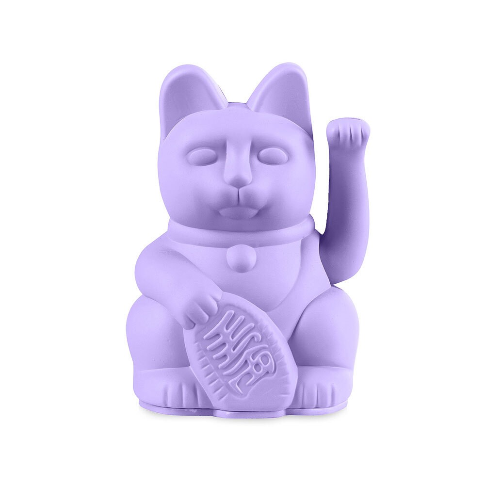 DONKEY Winkekatze Lilac Maneki Neko Lucky Cat Mini Glücksbringer 9,8cm