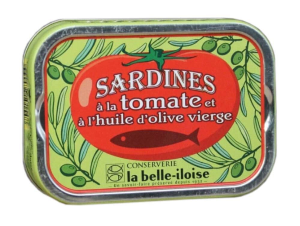 la belle-iloise Sardinen in Olivenöl mit Tomate – Dose 115 g