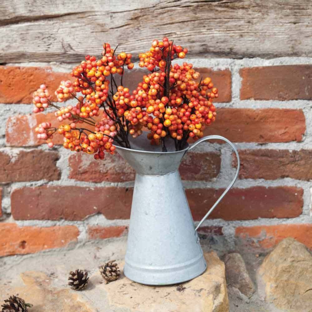 Deko Krug Zink Zinkkrug Gießkanne Zinkkanne Wasserkrug Landhaus Vintage-Stil