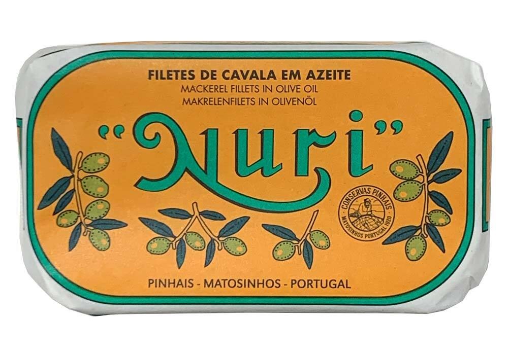 Nuri Makrelen-Filets in Olivenöl Portugal – Dose 125 g