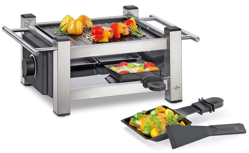 Küchenprofi Raclette TASTE 4er Edelstahl 600 Watt