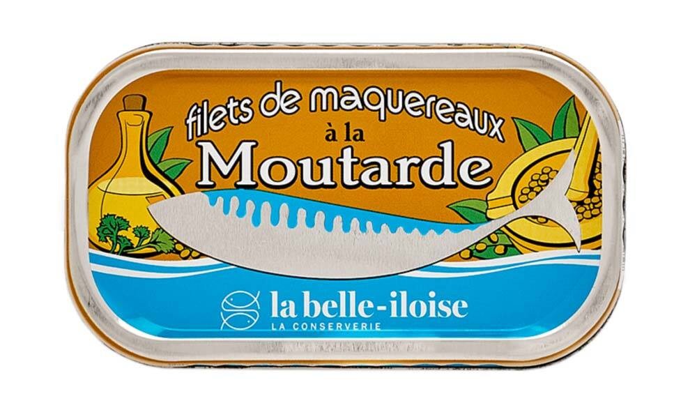 la belle-iloise Makrelenfilets in Senfsauce – Dose 112,5 g