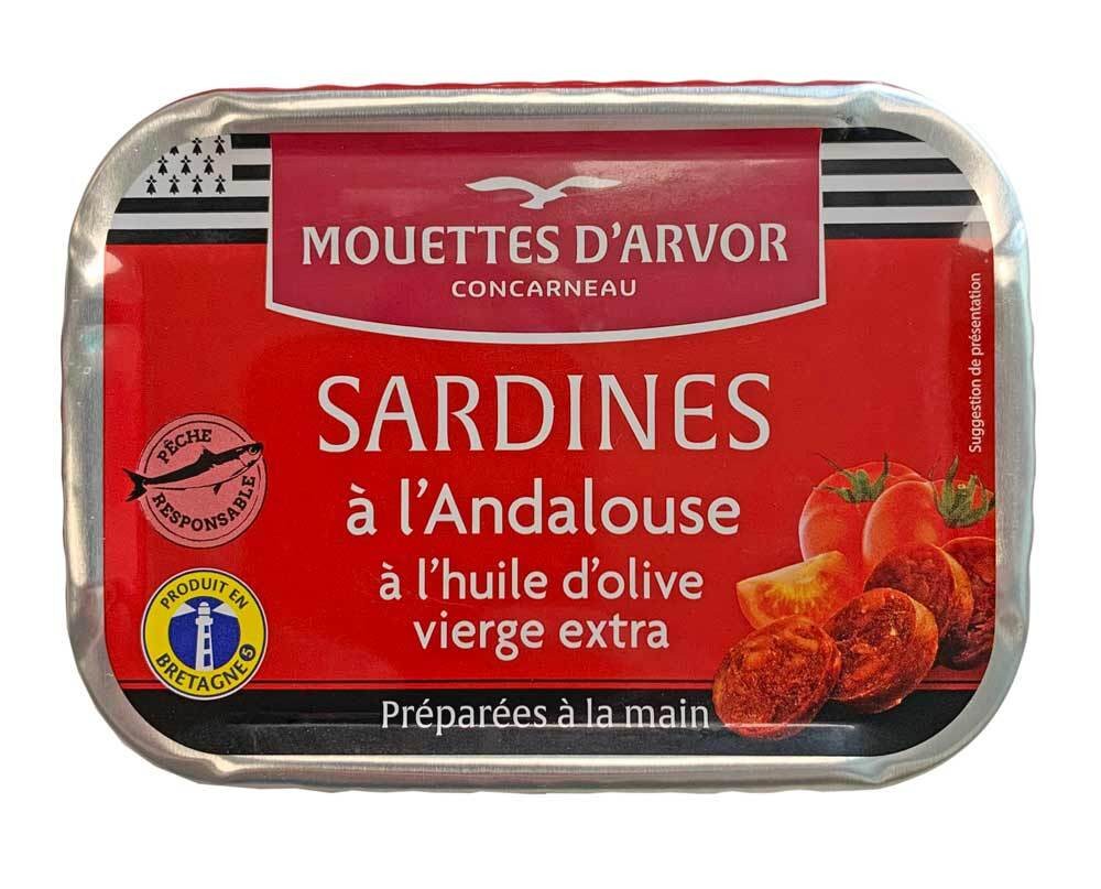 Mouettes d’Arvor Sardinen à l’Andalouse mit Chorizo und Tomate – Dose 115 g