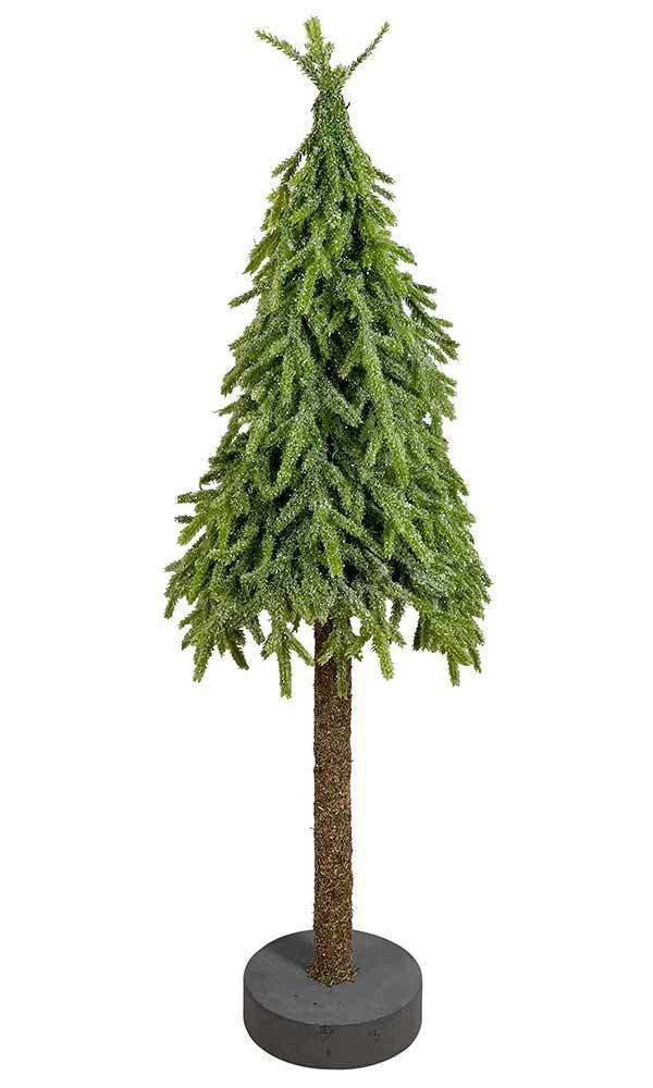 Weihnachtsbaum künstlich Frost Mini Tannenbaum Grün Geeist