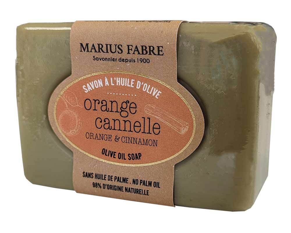 Marius Fabre Bio-Olivenöl Seife Orange & Zimt ohne Palmöl 100g