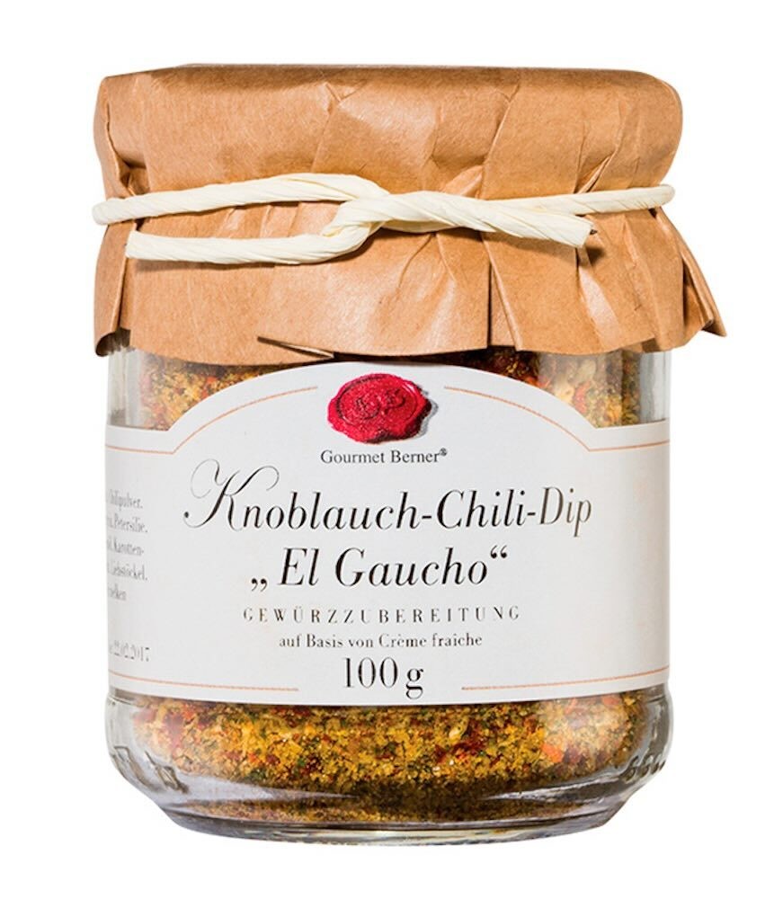 Gourmet Berner El Gaucho Knoblauch-Chili-Dip Gewürzmischung 100 g