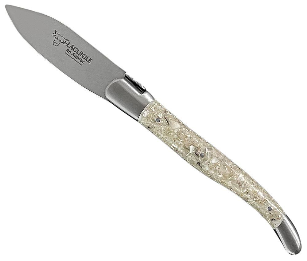 Laguiole en Aubrac Austernmesser Griff aus Austernschalen 18 cm