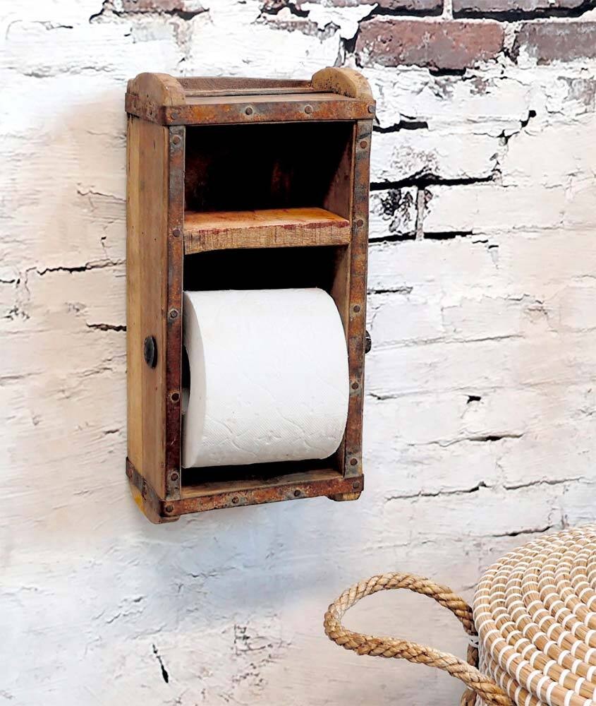 Chic Antique Toilettenpapierhalter Alte Ziegelform Grimaud Antik-Stil Braun günstig online kaufen