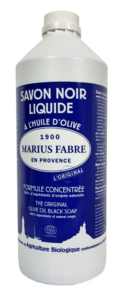 Marius Fabre Savon Noir Schwarze Olivenöl Flüssigseife Allzweckreiniger 1 Liter