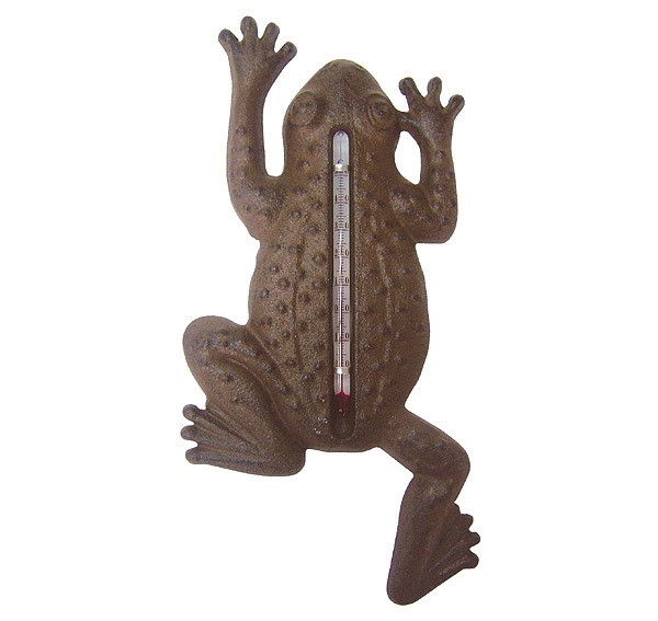 Wandthermometer Frosch Garten Thermometer Gusseisen Antik ...