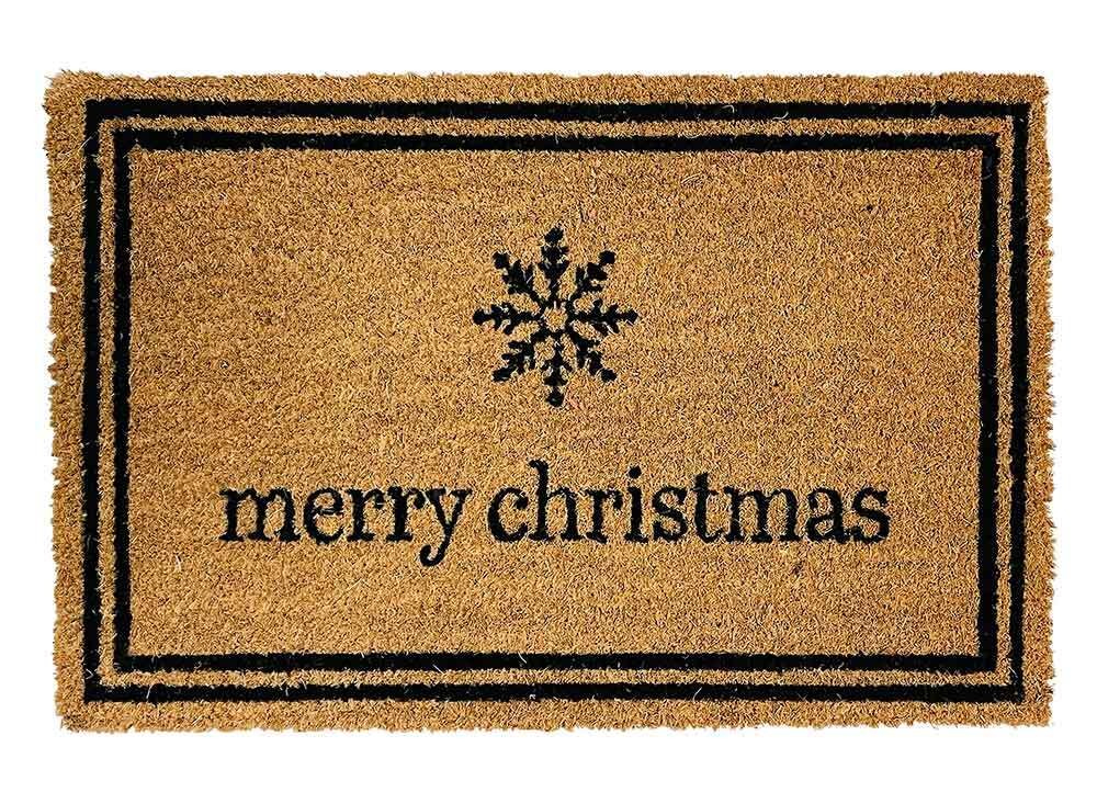 Fußmatte Merry Christmas Kokos Fussmatte Weihnachten Fußabtreter 38x58cm günstig online kaufen