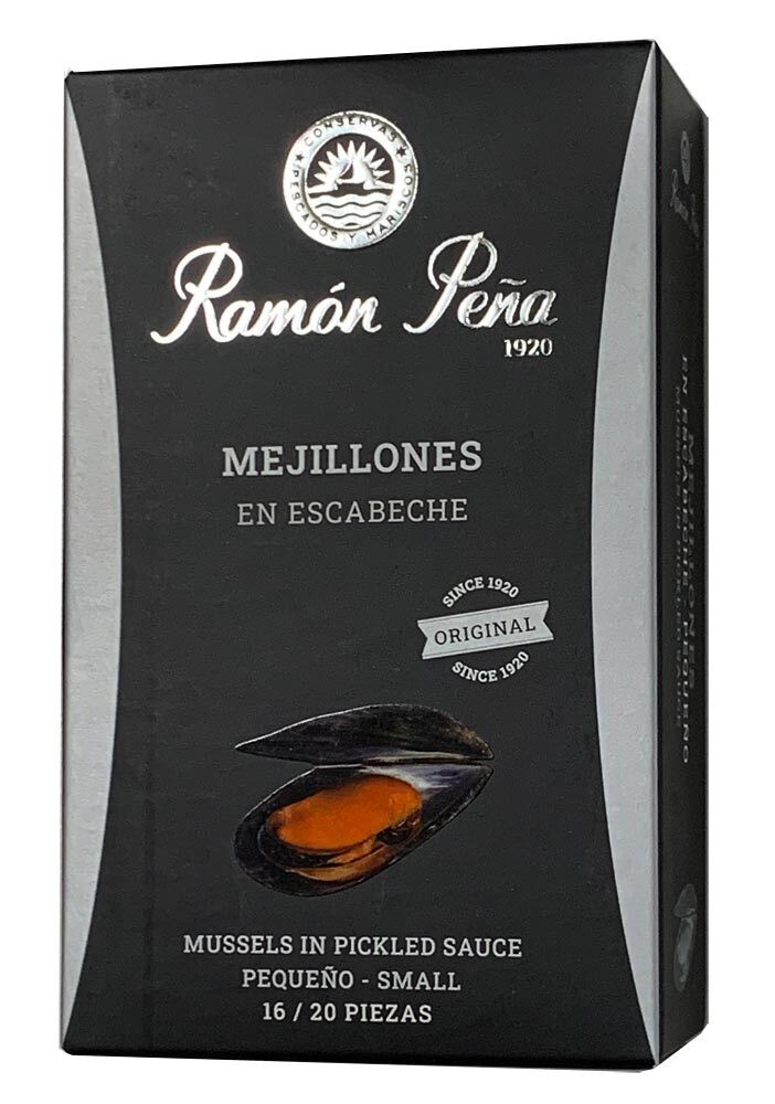 Ramon Pena Kleine Miesmuscheln Mejillones en Escabeche 16/20 – Dose 110 g