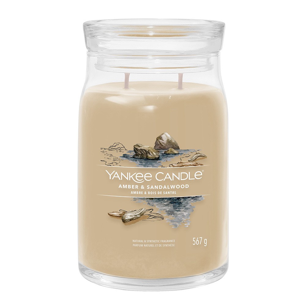 Yankee Candle Duftkerze Signature Amber & Sandalwood 567 g günstig online kaufen