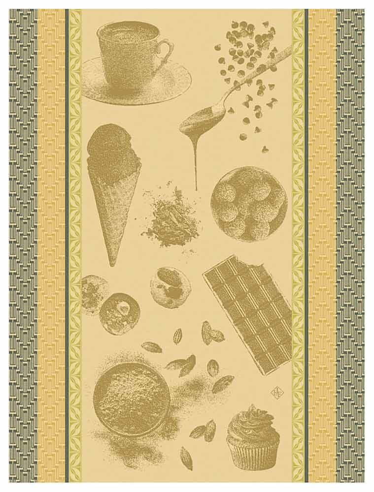 Le Jacquard Français Geschirrtuch Chocolat Recettes Dulcey Braun 60x80 Baum günstig online kaufen