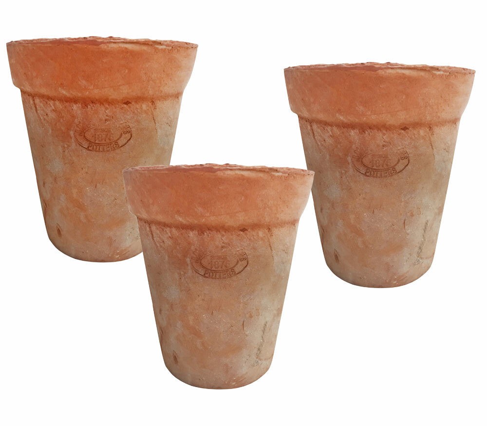 Blumentopf Set Terracotta Aged 3 Stück Pflanztopf Mediterran Ø 12,5 cm günstig online kaufen