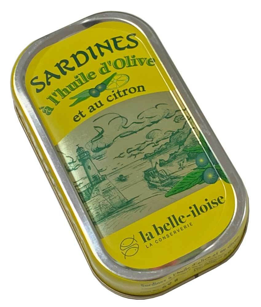 la belle-iloise Sardinen in Olivenöl und Zitrone (et au citron) – Dose 69 g