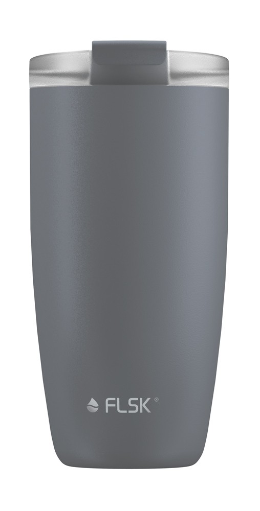 FLSK CUP Kaffeebecher Stone Grau Coffee to go-Becher