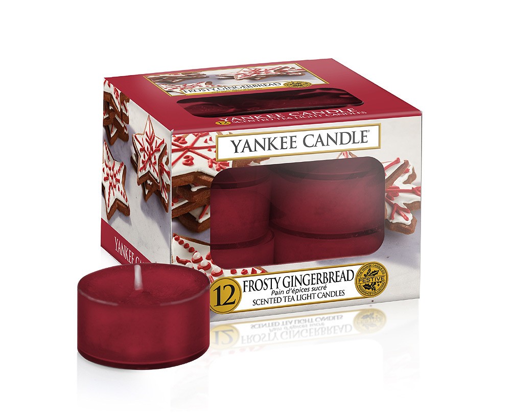 Yankee Candle Teelichte Frosty Gingerbread 12 Stück Yankee Candle