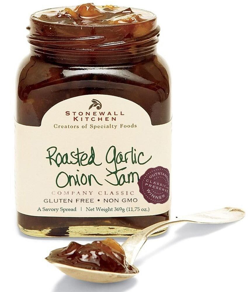 Stonewall Kitchen Roasted Garlic Onion Jam Knoblauch-Zwiebel-Aufstrich 369 g