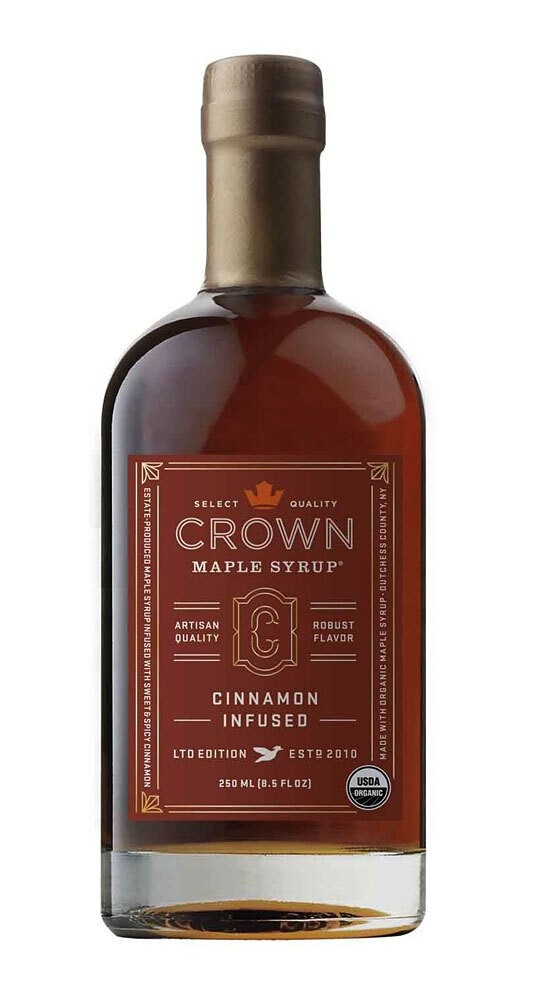 Crown Maple Syrup Cinnamon Infused BIO Ahornsirup mit Zimtstange 250 ml