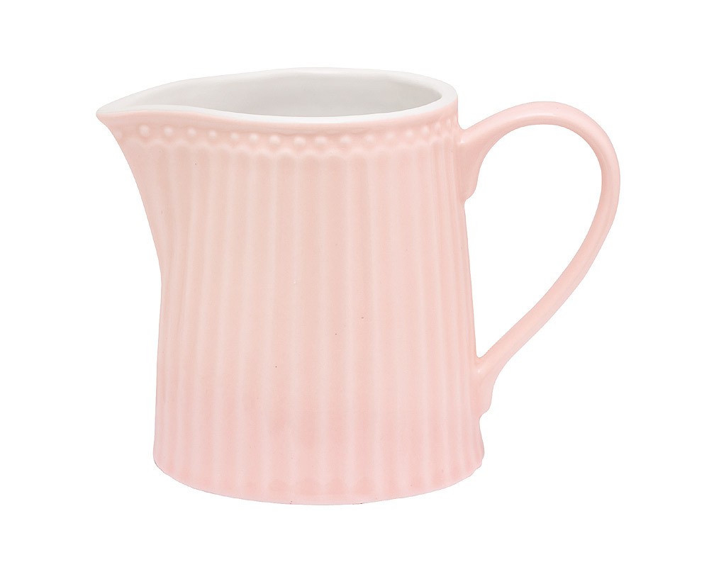 Greengate Milchkännchen Alice Pale Pink Steingut Rosa