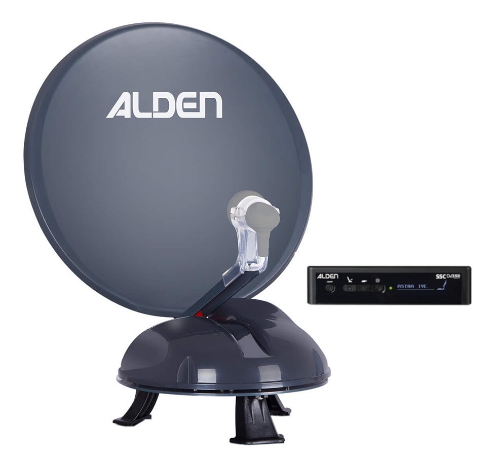 Alden SATLIGHT-TRACK 50 HD SINGLE grau mit S.S.C. Steuermodul