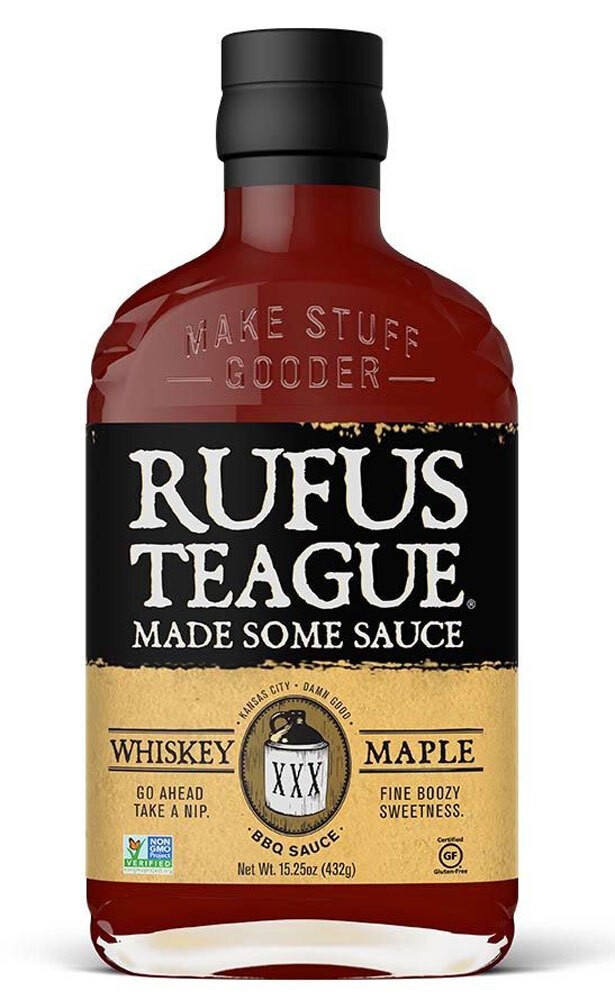 Rufus Teague Whiskey Maple BBQ Sauce Grillsauce mit Whiskey u. Ahornsirup 423 g