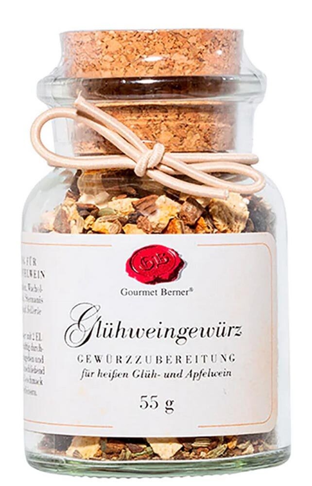 Gourmet Berner Glühweingewürz Gewürzmischung im Korkenglas 55g günstig online kaufen