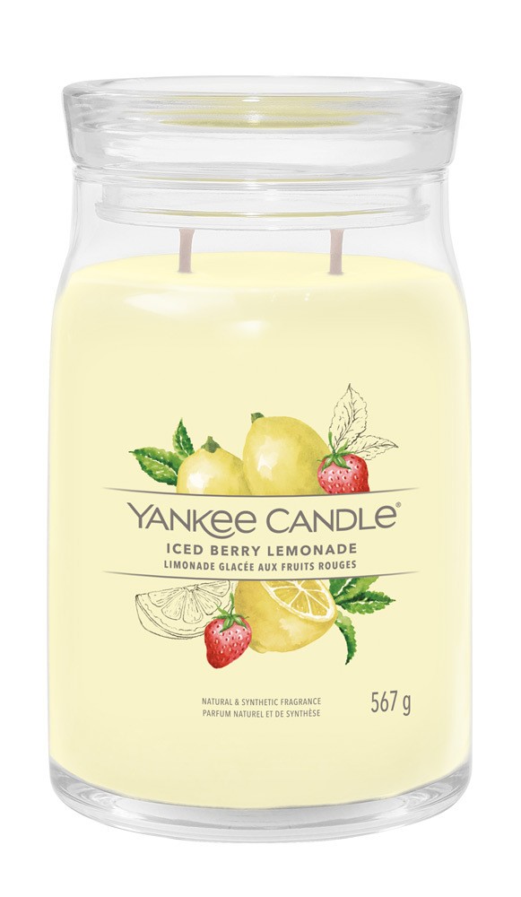 Yankee Candle Duftkerze Signature Iced Berry Lemon 567 g günstig online kaufen